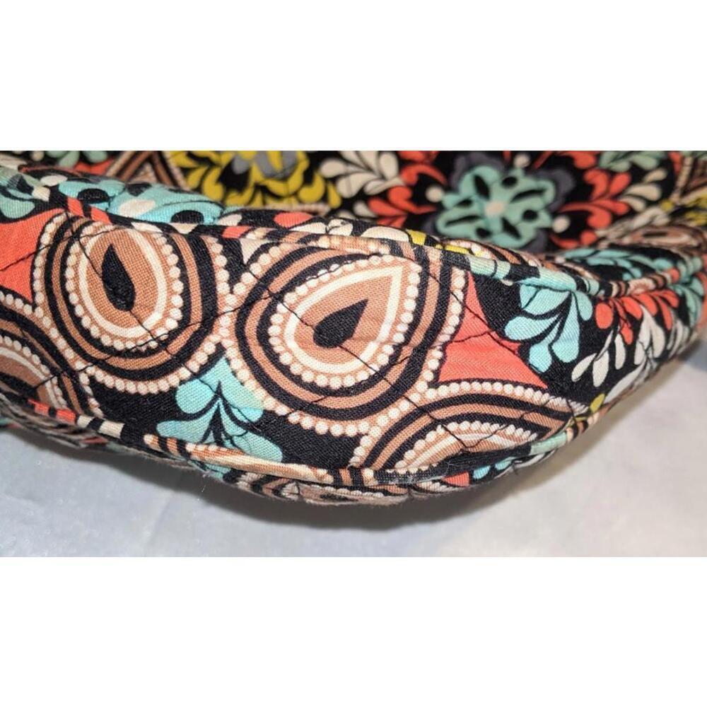 Vera Bradley Sierra Triple Zip Hipster Crossbody Purse Bag EUC Floral Quilted - Picture 7 of 7